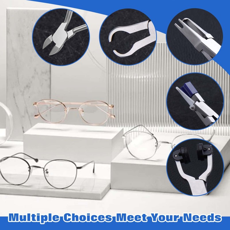 LEONTOOL Nylon Concave Eyeglass Pliers, Stainless Steel Spectacle Frame Adjusting