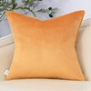 Yangest Orange Yellow Twigs Throw Pillow Cover Velvet Branches Velvet