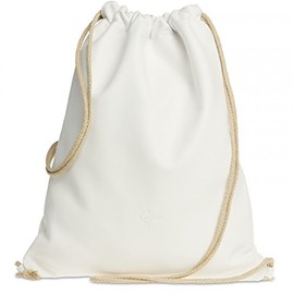 CASPAR TL716 High-Quality Leather Sports Bag / Gym Bag in Vintage Retro Style - White -