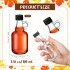 Blushtier 12 Packs 3.4 oz Glass Syrup Bottles with Handle