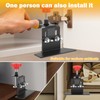 Carbon Steel Cabinet Hardware Jig for Woodworking Rust Resistant Clear