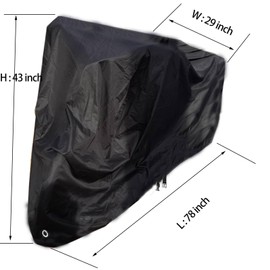 Adult Tricycle Cover Electric Trike Cover,24 26 inch 3 Wheel Bike Covers Outdoor Waterproof 210D Oxford Windproof Bicycle Cover,Dustproof Bike Covers