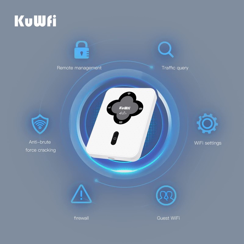 KuWFi 4G LTE Portable Wireless WiFi Router Mobile Hotspot Pocket