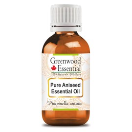 Greenwood Essential Pure Aniseed Essential Oil (Pimpinella anisum) Steam Distilled 100ml (3.38 oz)