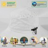 Waterproof Bucket Rain Hat for Men Women Wide Brim Sun