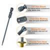 sourcing map 2pcs T6 Torx Screwdriver Bit 1/4" Hex Shank