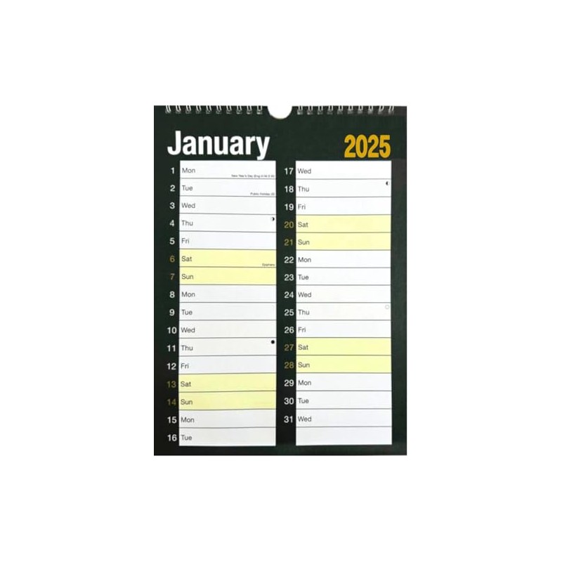 2025 WALL CALENDAR HOME OFFICE, EASY LARGE MONTH TO VIEW