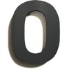Anthracite Stainless Steel House Number 0 – Solid, Weatherproof and