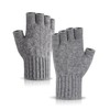Kiiwah Fingerless Gloves for Men and Women, Knitted Finger Gloves