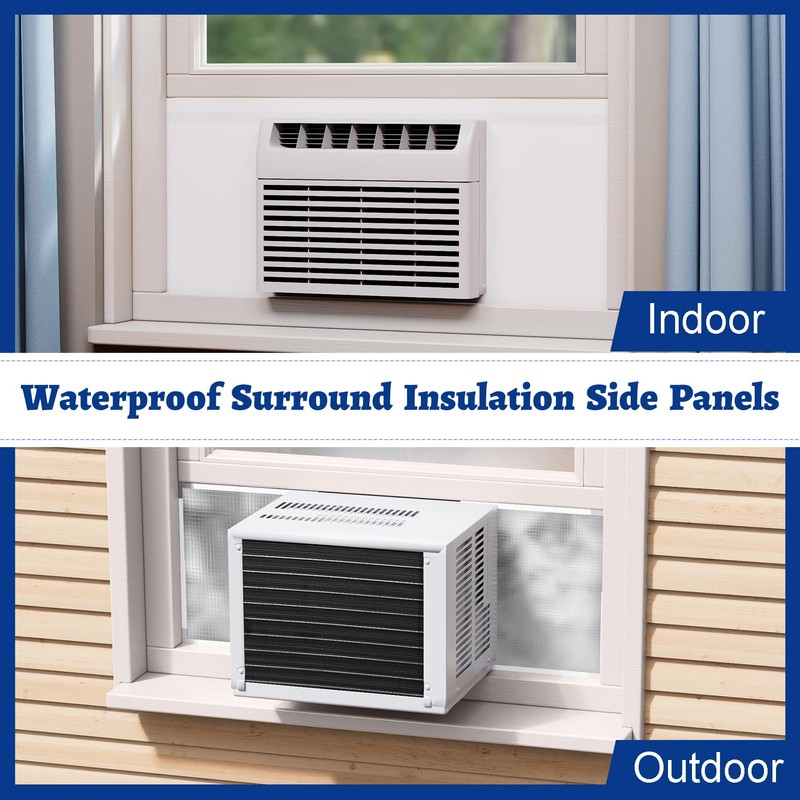 Wintcomfort Window Air Conditioner Insulated Foam Panels with Aluminum Foil,