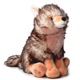The Petting Zoo Coyote - Peluche de animal de peluche para niños, animales salvajes de Onez zoológico, juguete de peluche Coyote de 30,48 cm