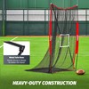 ZELUS 7x4 ft Football Kicking Net, Portable Football Throwing Net