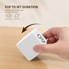 Lichamp Desktop Digital Timer,Gravity Sensor Timer Cube with LED Display,Square