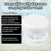 Lyreh RV Roof Mushroom Vent Cover, Plastic Waterproof Ventilation Cap