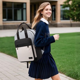 LOVEVOOK School Bag Backpack Womens, Waterproof Laptop Rucksack Bags for Women 15.6 Inch, Fashion Ladies Backpack Casual Daypack for College Work Travel Teacher Teenage Girls