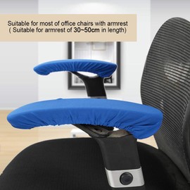 Tyenaza Armrest Cover for Office Chair, One Pair Elastic Stretchy Office Chair Armrest Covers Removable Computer Chair Arm Protector (Blue)