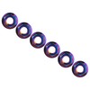 Ruifu 6pcs Titanium Alloy M10 x 1.0 1.25 1.5mm Hex