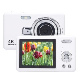 Digital Camera,50MP 4K Camera with 16x Digital Zoom Anti Shake,2.4 Inch IPS Color Screen Compact Camera for Kid Student Children Teen Girl Boy,Kids Camera (64GB)