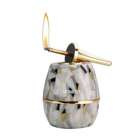 Permanent Match, Ten Thousand Match Lighter, Forever Fire Starter - Matchstick Kerosene Refillable Electronic Lighter, Great Gift for Father, Husband, Boyfriend - No Oil (Marbling)