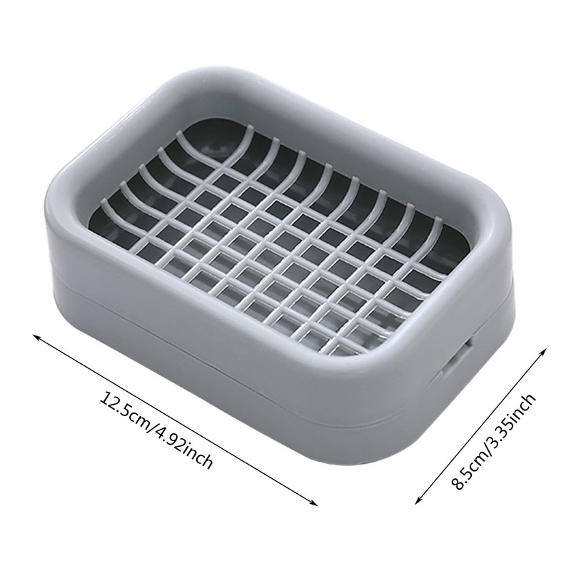 Soap Dish with Drain Bar, Soap Holder for Shower, Bathroom,