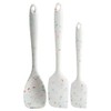 Trudeau White Confetti 5pc Silicone Spatula, Spoonula & Whisk Set