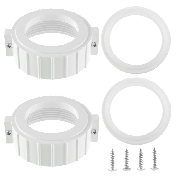 （White） 2PCS Pump Union Split Nut Repair Kit for Hot