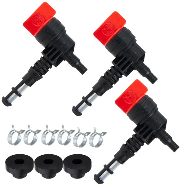 DemJamr 3 Sets 90 Degree Fuel Gas Shut Off Valve