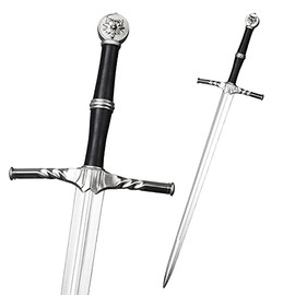 Foam High Density Fantasy Geralt Steel Silver Long Sword Cosplay Costume Gift