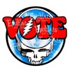 VOTE Grateful Dead Steal Your Face Sticker 4x4 election make a difference decal