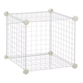 1 Cubo Organizador Bco/ngo Alambre Acero+conectores Versatil