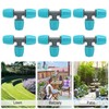 20PCS 16mm Tee Pipe Connector PE Irrigation Tubing Tee for
