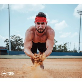 Mens Headband - Sweat Band Workout Head Bands Sports Sweatbands Hair Band for Running, Yoga, Exercise, Basketball, Cycling, Football, Tennis - Athletic Performance Stretch Moisture Wicking Hairband