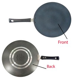 Aluminum Non-stick Roti Tawa Paratha Tawa Nonstick Concave Griddle Tawa Non Stick Tawa Heavy Gauge Crepe Pancake Pan Griddle (275mm)