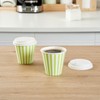 Restaurantware 8 Ounce Disposable Coffee Cups With Lids, 400 Hot