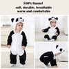 whorse Pijama Unisex para bebé, diseño de Animales, Panda, 100（18-24months）