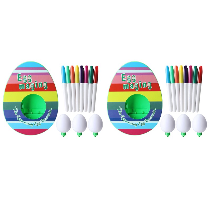DIY Real Egg Doodle Toy Electric Easter Egg Painting Machine