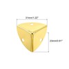 sourcing map 8 Pcs Decorative Box Corner Cover, 23mm Metal