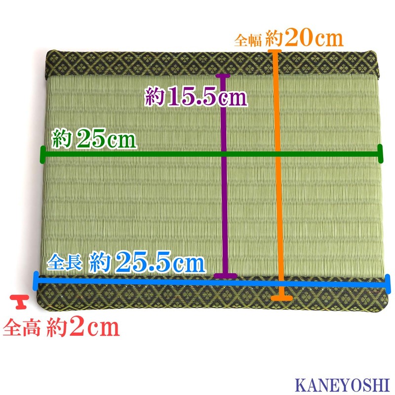 KANEYOSHI Tatami Igusa-Style Flower Stand Mini Tatami Place, Igusa Long,