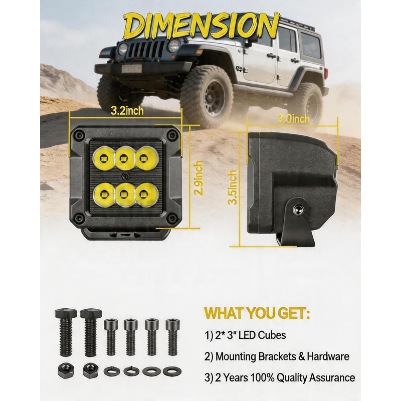 LED Cubes CREE LED Pods Driving Light for Truck Pickup