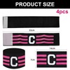 4 Pack Soccer Captain Armband，Adjustable Football Captain Bands for Adults
