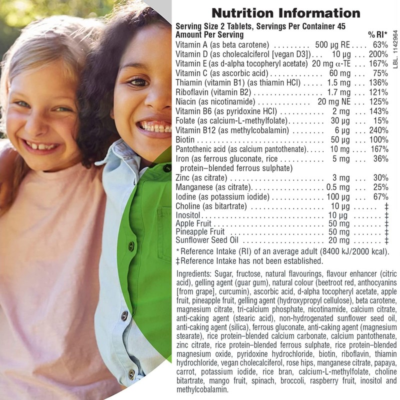 NaturesPlus Animal Parade Children’s Multivitamin - Natural Assorted, Cherry, Orange,