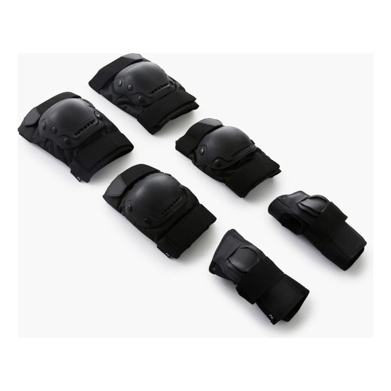 Kit Protecciones Patinaje Adulto Fit500 Negro Oxelo