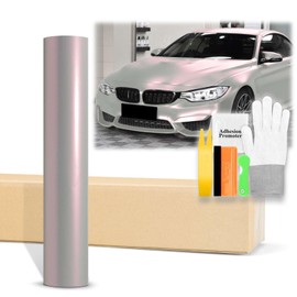 24"x60" (2FTx5FT) Space Candy Matte Diamond Gray Red Chameleon Metallic Color Shift Color Change Vinyl Wrap Auto Car Sticker Decal Film Sheet Bubble Free Air Release Technology with Tool Kit