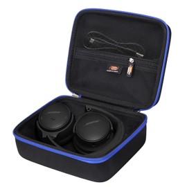 Hard EVA Case Compatible with Bose QuietComfort, QC Ultra, QC 35/QC 35 II/QC 45/QC45 SE/QC SE/QC15/QC25 Over Ear Wireless Noise Cancelling Headphones, Portable Travel Storage Bag