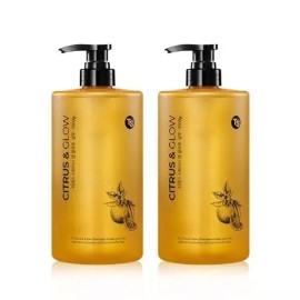 TS샴푸 시트러스 글로우 대용량샴푸 1000g X2개 두피케어 모발케어 상큼한시트러스향 TS Shampoo Citrus Glow Large Size 1000g x 2 Scalp Care Hair Care Fresh Citrus Scent