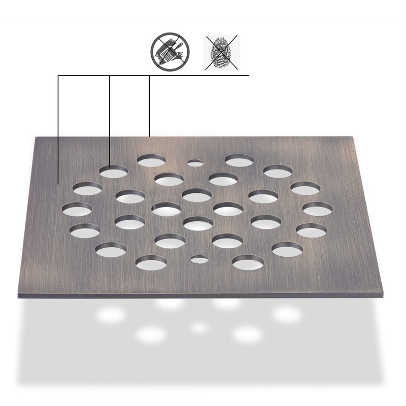 VOURUNA Square 4-1/4 Inch Screw-in Shower Drain Cover Replacement Square