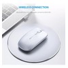 TECHWOLF Mouse Inalámbrico Recargable Silencioso Bluetooth 5.0 4.0 Y USB