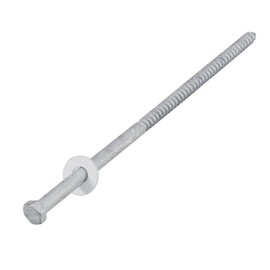 HROMIGRY 3/8" x 12" Lag Bolts (12 Pcs) Lag Screws for Wood, Hot Dip Galvanized, Hex Head with Washers