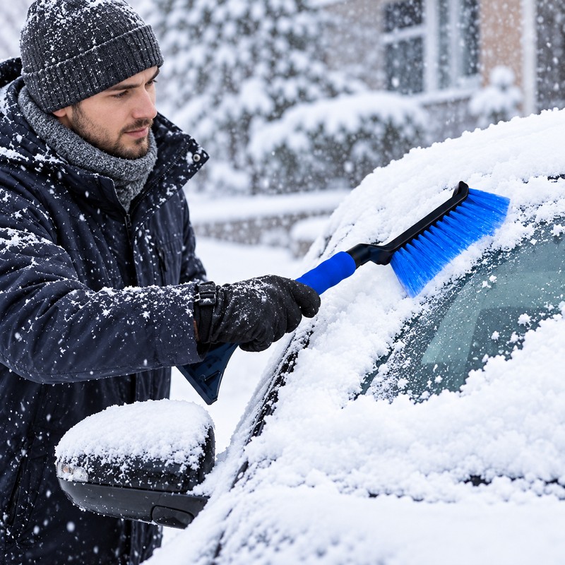 Double Head Car Snow Removal Shovel 2 in 1 Ice