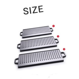 WJTZLBNSUY Cast Iron Griddle Baking pan Non-stick Griddle for Outdoor Grilling (45 * 23 * 1.5cm)